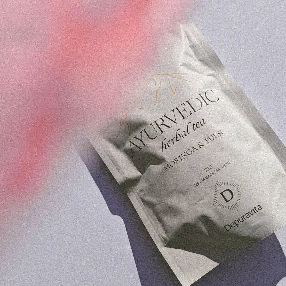 Herbal healing tea with botanical ingredients