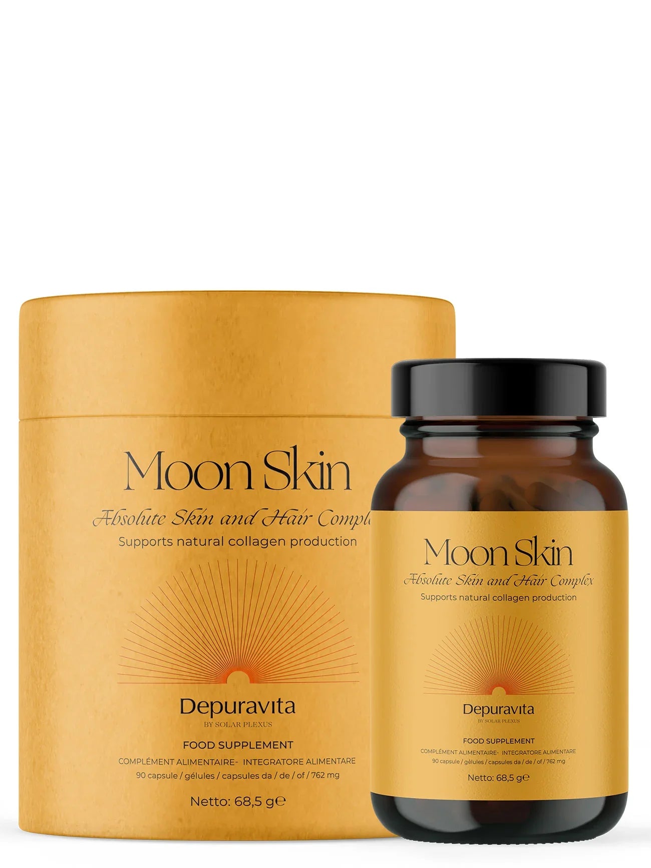 Moon Skin – Integratore pelle e capelli con supporto per le unghie – 90 capsule