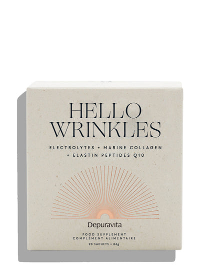 A square off-white product box for Depuravita &