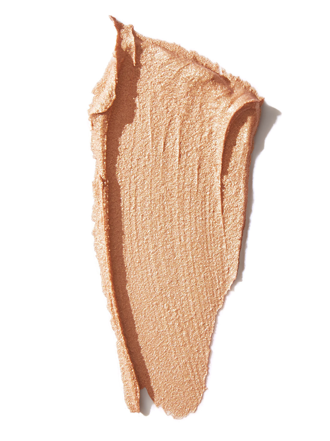 Natural origin highlighter balm swatch on skin showing luminous satin glow finish