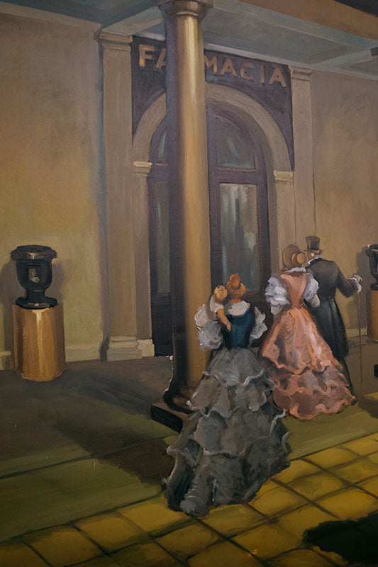 Dr Luis Campos speaking about the dialogue between medicine and art.